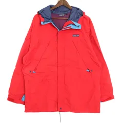 90年代 patagonia パタゴニア ストームジャケット マウンテンパーカー アウトドア レッド (メンズ L) 中古 古着 A3771