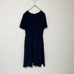 美品　ROPE' PICNIC ロペピクニック サイズ40 サイズL 11号 ネイビー ロングワンピース 無地ワンピース カジュアル フォーマル おしゃれ 可愛い キレイめ 半袖ワンピース