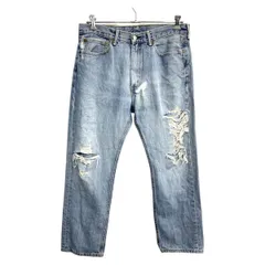 Levi's 505 デニムパンツ W36 リーバイス レギュラー ビッグサイズ ライトブルー コットン メキシコ製 古着卸 アメリカ仕入 2503-1535