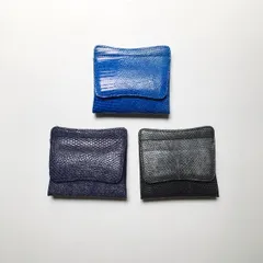 コインケース ボックス型  リザード革 財布 小銭入 本革 エキゾチックレザー