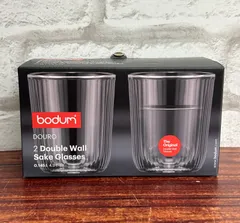 ◾️まもなく閉店！最終セール！◾️冷酒に♪ bodum DOURO SAKE 2個セット ダブルウォールグラス おちょこ 冷酒グラス【58217】