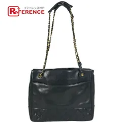 CHANEL シャネル ショルダーバッグ マトラッセ Wチェーン トートバッグ キルティング CC ココマーク ロゴ レザー ブラック