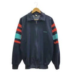 【中古】80s adidas トラックジャケット サイズ表記不明 マルチカラー ヴィンテージ アディダス 万国旗タグ[17]