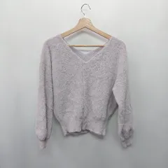 ◇ ⊇ MERCURYDUO マーキュリーデュオ 長袖 ニット サイズF パープル系 レディース E  【1410290005460】