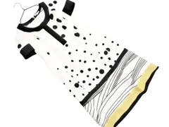 TO BE CHIC トゥービーシック ドット ワンピース size40/白ｘ黒 ■◆ レディース