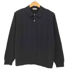 ビューティーアンドユースユナイテッドアローズ BEAUTY ＆ YOUTH UNITED ARROWS 23AW SDA ケーブル ストライプ ポロニット メンズ JPN：S 