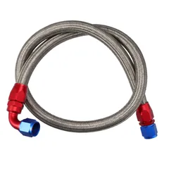 X AUTOHAUX AN10 燃料ラインホース 1M フューエルラインホース 燃料 ガソリンホース フューエルホース　耐圧 耐熱 耐油 耐腐食性 車用オイルクーラー フューエルライン ステンレス鋼 CPE ホイール継手付き