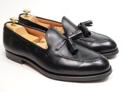 653 / 0409 使用数回 クロケット＆ジョーンズ キャベンディッシュ３ ブラック カーフ 7.5E ＃375 SUB品