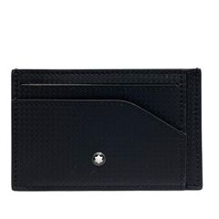 【未使用】MONTBLANC モンブラン カードケース パスケース 名刺入れ コンパクト レザー ブラック