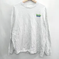 ◇ ⊇ Φ WEGO ウィーゴ― ロゴプリント 長袖 Tシャツ サイズM ホワイト系 メンズ E  【1410100049851】