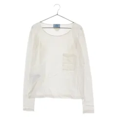 PRADA (プラダ) クルーネック長袖Tシャツ APD1 2015 4284 ホワイトのサムネイル