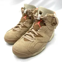 【中古】Travis Scott×NIKE AIR JORDAN 6 British Khaki 27cm DH0690-200[19]