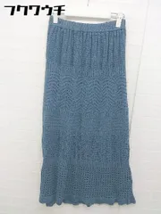 ◇ JETSET SOLO PLUS ジェットセットソロプラス ウエストゴム ロング フレア スカート サイズF ブルー系 レディース 【中古】 【1104300003019】