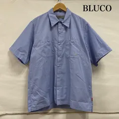 BLUCO ブルコ ストライプ オープンカラー 半袖 ワーク シャツ XL BLUCO/ブルコ プルオーバーストライプワークシャツ gray XL
