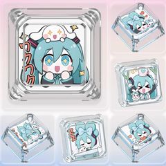 初音ミク　同人　キーキャップ　キーボード　かわいい　クリア　MIKU