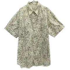 ベンソンハースト 総柄 半袖 シャツ ホワイト系 BENSON HEARST レギュラーカラー メンズ 【中古】  【230801】 メール便可