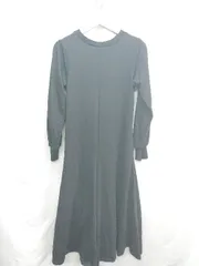 ◇ ⊇ BASEMENT online 長袖 膝下丈 ワンピース サイズS ブラック系 レディース E  【1410290011232】