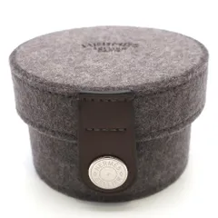 【天白】HERMES エルメス シュガーボックス フェルト グレー オレンジ 小物入れ アクセサリーケース インテリア 小物 雑貨 その他