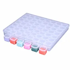 【迅速発送】サムコス 分割小物ケース 透明収納小物ケース 1個セット 透明 PP製 クリアケース 小分けケース パーツ入れ ビーズ収納 小物入れ アクセサリー収納 ダイヤモンドアート整理ツール DIY スパンコール ジュエリー ネイルケース 釣りフック 雑貨入