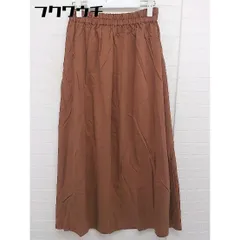 ◇ URBAN RESEARCH アーバンリサーチ ウエストゴム ロング フレア スカート サイズF ブラウン レディース  【中古】 【1111300006254】