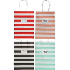 【トゥルーハーツ】ラッピング 袋 ギフトバッグ 8枚セット 4種類 おしゃれ 可