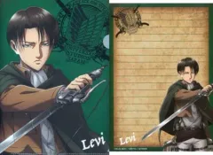 【中古】クリアファイル リヴァイ 「進撃の巨人・ザ・リアル コレクタブルクリアファイル＆メモセット」 ユニバーサル・スタジオ・ジャパン限定