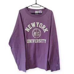 Champion チャンピオン ヘビーウェイト USA製 ロンT バックプリント NY X-LARGE　【A150】