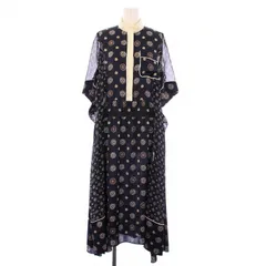 sacai サカイ ワンピース 茶 1(S位) 0357925A0152 sacai（ワンピース）のフリマアイテム一覧