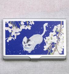 アルミカードケース　ねこ『待ってたよ』