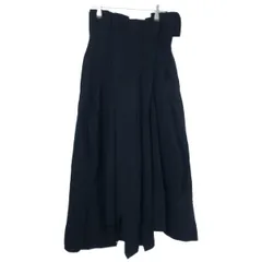 ENFOLD エンフォルド 18AW ギャバアシンメトリースカート ネイビー 38