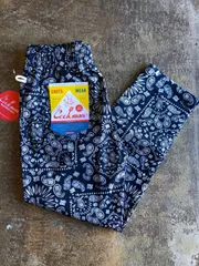 COOKMAN CHEF PANTS 新品 ペイズリー ネイビー バンダナ柄のサムネイル