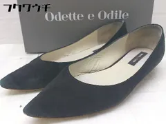 ■ ◎ Odette e Odile オデット エ オディールパンプス サイズ23 1/2 ブラック レディース  【中古】 【1002801726973】