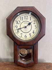 かわいいミニ振り子時計　高さ約25cm　シチズン　CITIZEN　振り子時計　昭和レトロ