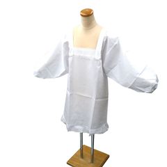新品 割烹着 80cm きもの用 かっぽう着 Ｌサイズ フリル付き 日本製 かっぽうぎ