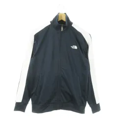 ザノースフェイス THE NORTH FACE THE Track Jacket トラックジャケット ジャージ スタンドカラー ジップアップ サイドライン ロゴ S 紺 ネイビー NT62432 /AO12 ■GY18
