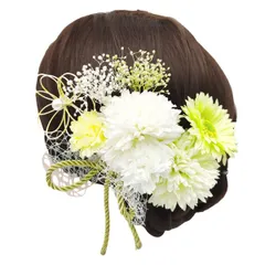 数量限定　花嫁 花 ヘッドアクセサリー ブライダル 和風 結婚式 ウエディング ヘッドドレス 卒業式 袴 振袖 着物 成人式 浴衣 和装 花飾り 七五三 髪飾り 造花 ドライフラワー