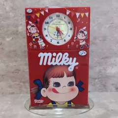 不二家ペコちゃん目覚まし時計 動作確認済・美品〉非売品 不二家 喋るペコちゃんポコちゃんペア