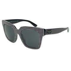 ドルチェ&ガッバーナ ドルガバ D&G DG4286-F 3079/87 サングラス アイウェア ハウンドトゥース スクエア ブラック ロゴ DOLCE&GABBANA