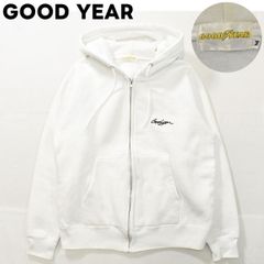 古着 グッドイヤー GOOD YEAR ジップアップ スウェットフーディー M 企業ロゴ