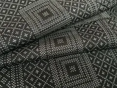 平和屋着物●本場大島紬　一元7マルキ　色紙重ね文　黒地　正絹　逸品　AABB0353zg