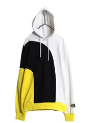 【お得なクーポン配布中!】 ノースフェイス ロゴ 切替 スウェット フード パーカー メンズ М 古着 The North Face プルオーバー トレーナー アウトドア ワンポイント