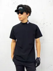 SLDO. エスルド モックネック半袖カットソーブラック　Sサイズ SLDO. エスルド 半袖 モックネック ゴルフシャツ カットソー