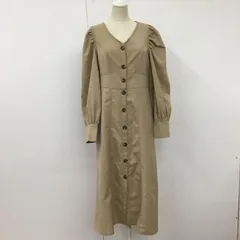 archives アルシーヴ ワンピース ロングスカート 07-0238 配色ステッチ 前開き Vネック