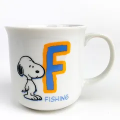 スヌーピー イニシャルマグカップ コップ(F)キッチンSNOOPY