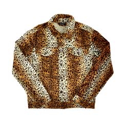 Reclaimed vintage リクライムド ヴィンテージ ヒョウ柄 レオパード アニマル フェイクファー ジャケット Sサイズ  3rd サード Gジャン タイプ PUNK ロンドンパンク ロックスタイル UKストリート イギリス ブランド ユニセックス
