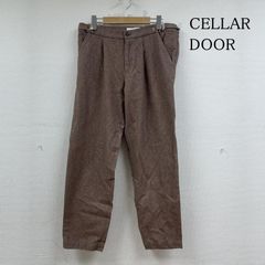CELLAR DOOR セラドール パンツ スラックス スラックス パンツ タック入り テーパード サイドアジャスターモデル ジップフライ 無地 62-04-02-04002