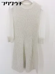 ◇ snidel スナイデル 七分袖 ミニ ニット ワンピース サイズF ベージュ系 レディース  【中古】 【1112240001781】