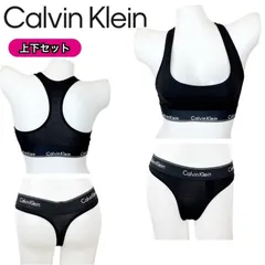 カルバンクライン calvin klein アンダーウェア 下着 セットアップ ブラック×ブラック/Tバッグ F3785 F3786 ブラジャー ブラ パッドなし パンツ Tバック CALVIN KLEIN 新品 正規品 未使用品