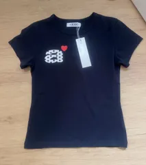 AEAE★韓国★人気★SCATTERED LETTER TEE 半袖 ロゴ Tシャツ ☆【aeae】DOT SMALL LETTER TEE - 2COLOR | もごつ
