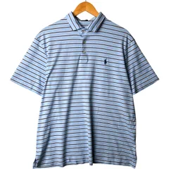 古着 ラルフローレン Ralph Lauren POLO by Ralph Lauren 半袖 ボーダー ポロシャツ メンズXL相当/eaa571009